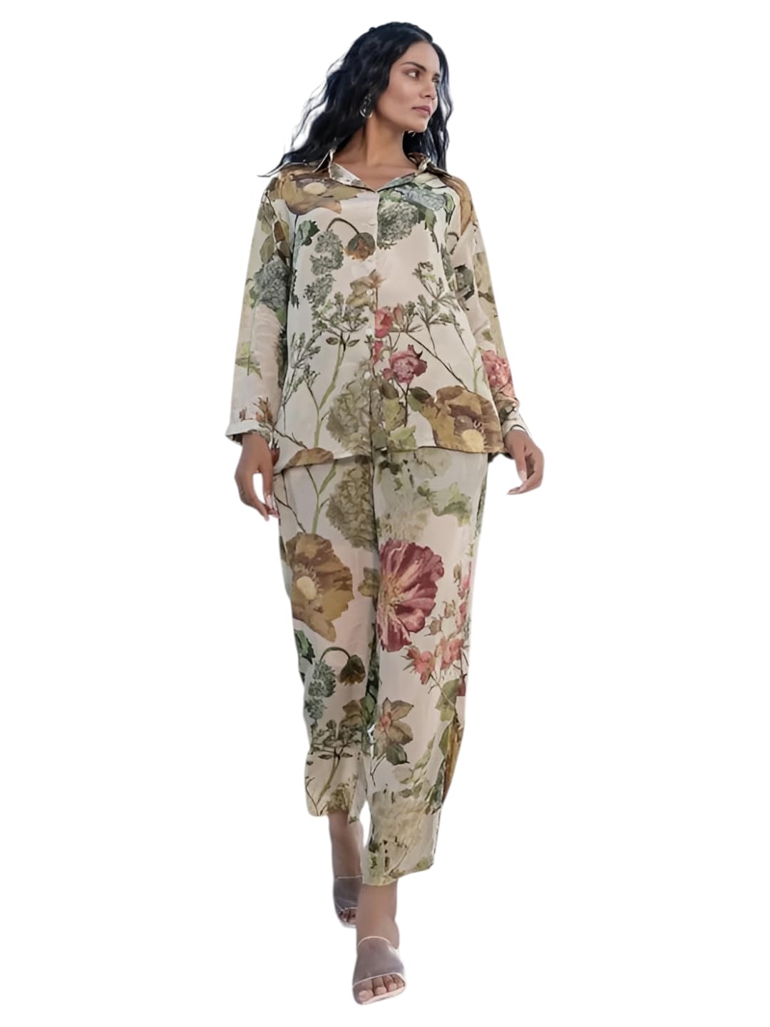 Yashika Cotton Blend Floral Printed Kurta Bottom Set for Women