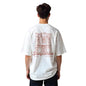 Nobero MenS Graphic Print Oversized Fit T-Shirt (1M-Twrt-C1099_White