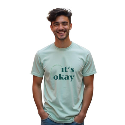 Nobero MenS Typography Printed Regular Fit T-Shirt (1M-Twts-C1163-Pbl_Aloe Green