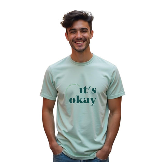 Nobero MenS Typography Printed Regular Fit T-Shirt (1M-Twts-C1163-Pbl_Aloe Green