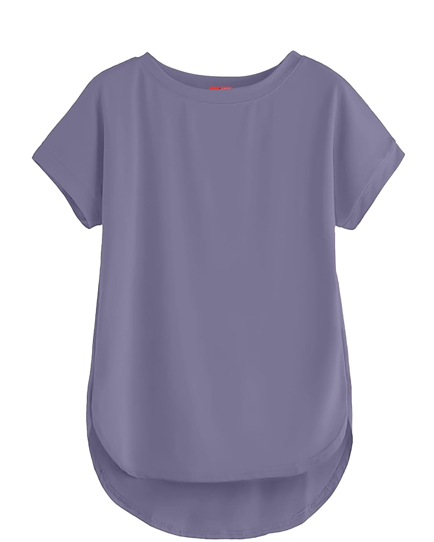 SHODOX Womens Cotton Blend Solid Regular fit Round Neck Short Sleeve T-Shirt (Pack of 1)