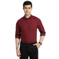 Turtle Men 100% Cotton Slim Fit Casual Check Maroon Shirt