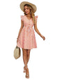 Greciilooks Western Dress For Women| Striped Pattern Dress| Button Ruffle Sleeve Western Dress| Dress For Girls| Summer Wear Dre
