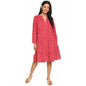 Fabindia WomenS Pure Cotton Fit And Flare Knee-Length Dress (20043929_Pink