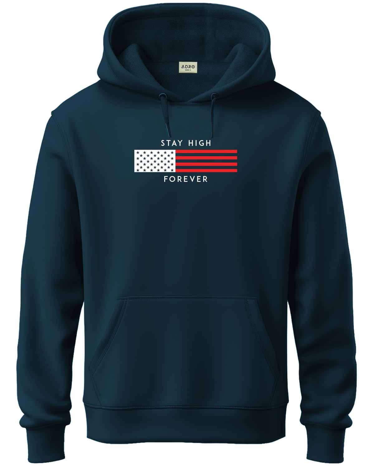 ADRO Cotton Sweatshirt for Men | Mens Hoodies | H24-FLAG-SB-S Teal