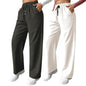 Leriya Fashion High Waist Trousers For Women  Flared Korean Style Formal Pants | Elegant Workwear For Office, College & Events (