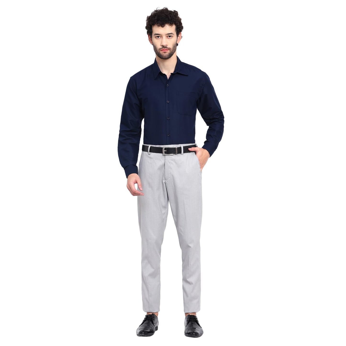 Tee Projekt Premium Plain Cotton Shirt for Men | Cotton Shirt | Casual Shirt | Solid Shirt | Full Sleeves | Formal Shirt (SFA-ST