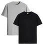 ADRO Mens T Shirts | Solid Tshirts for Men | Pure Cotton Lycra Fabric | 4 Way Stretch Smart tech Tshirt | Pack of 2 Round Neck T