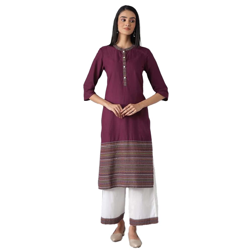 Aurelia Women's Cotton Kurta & Cullote (22FEAS12873