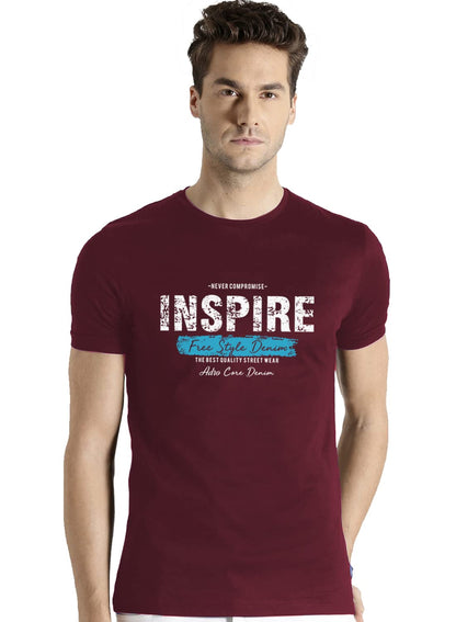 ADRO Mens Inspire Cotton T-Shirt (RN22-03-CORE-MR-S_Maroon)