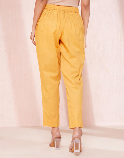 Fabindia WomenS Regular Ethnic Pant (2126407Yellow_Yellow