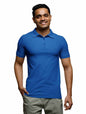 Nobero MenS Boys Plain Cotton Round Neck Golf Tees Cobalt Blue Casual Sports Gym Wear Collared Polo T-Shirts For Mens Boys Cott