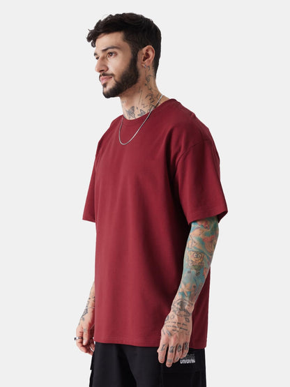 The Souled StoreSolids: Superhero RedOversized T-Shirts