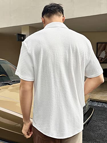 Greciilooks For Casual Stylish Polycotton Regular Formal Shirt White