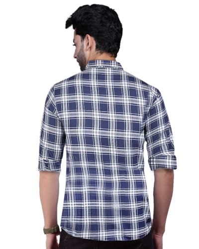 Noble Monk MenS Regular Fit Shirt |Full Sleeve | Check Pattern | Stylish Shirt For Men