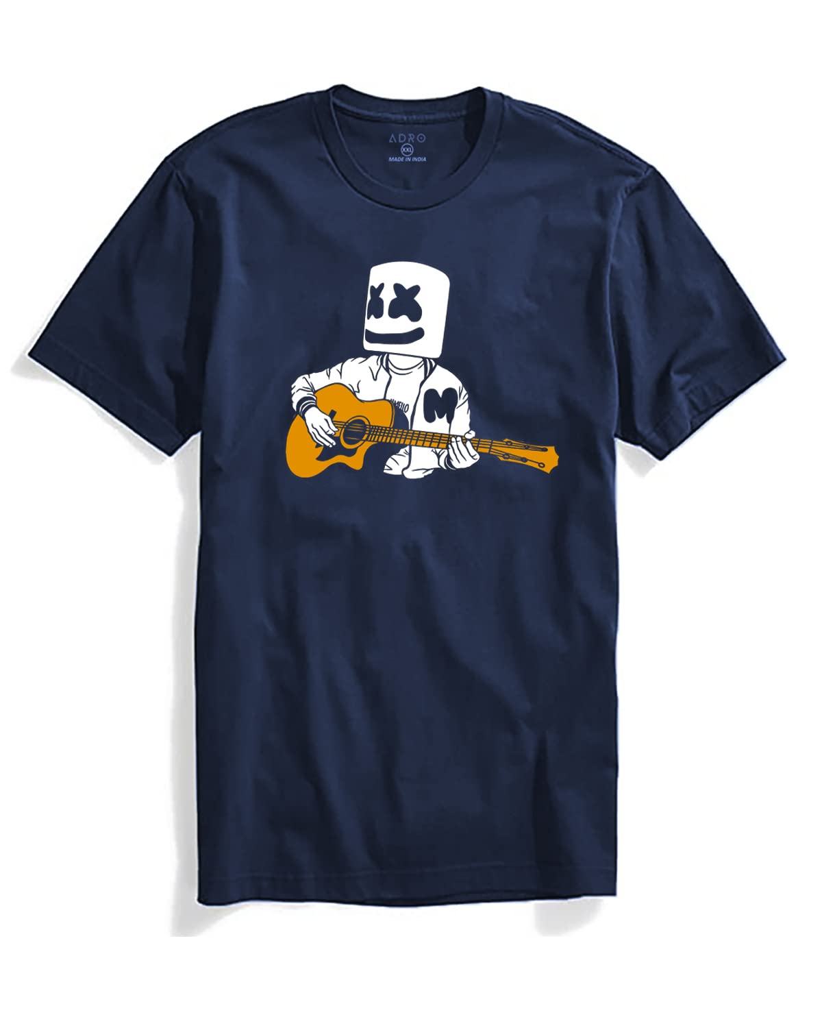 ADRO Mens Graphic Printed T-Shirts (RNR-M-MMG-NB_Navy)
