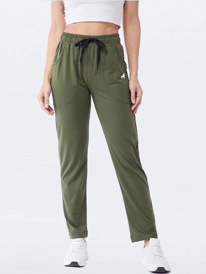 Modeve WomenS Regular Fit Track Pants (4101_Olive