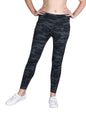 Lyra WomenS Polyester Activewear Sports Ankle Length Tights Grey Camouflage