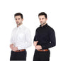 Xjarvis Ozark Cotton Solid Slim Fit Casual Shirt For Men With Pocket & Long Sleeve Button Down Shirt Collared Casual Formal Shir