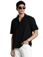 Fyltr MenS Solid Regular Fit Shirt (Fylss25Ms-1318_Jet Black