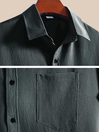 Tee Projekt Mens Solid Regular Fit Shirt (ERE-02_Olive