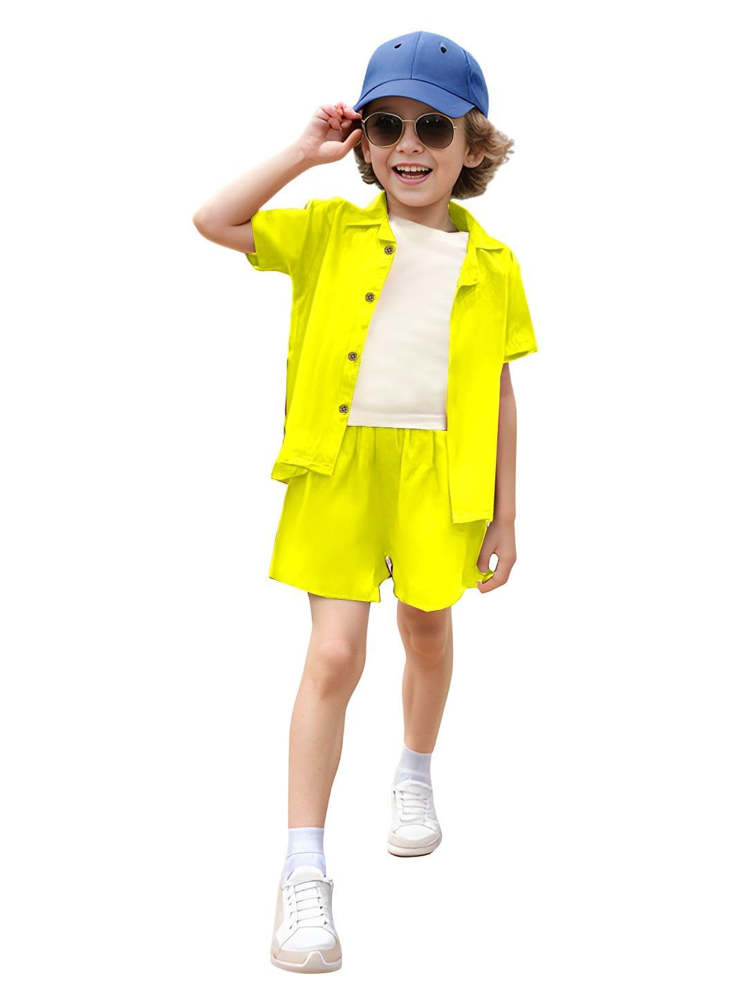 A.T.U.N. (ALL THINGS UBER NICE) Boys Solid Two Piece Set | Co-Ord Set for Boys