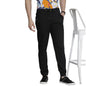The Indian Garage Co Men Regular Fit Solid Mid-Rise Woven Joggers Black