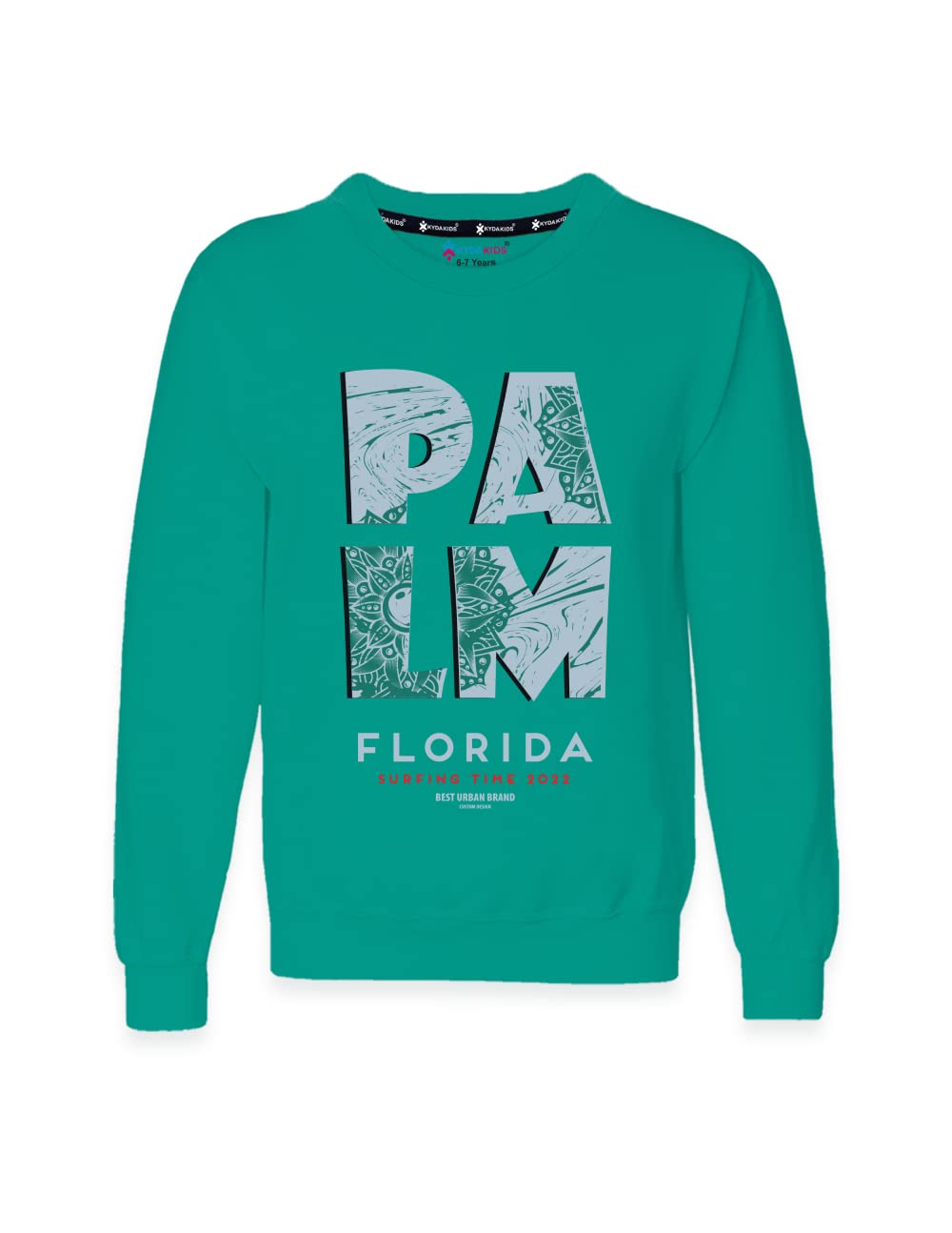 Kyda Kids 100% Cotton Unisex Boys And Girls Hoodies | Hooded Neck Chest Printed Full Sleeve Sweatshirts For Unisex | Multicolor