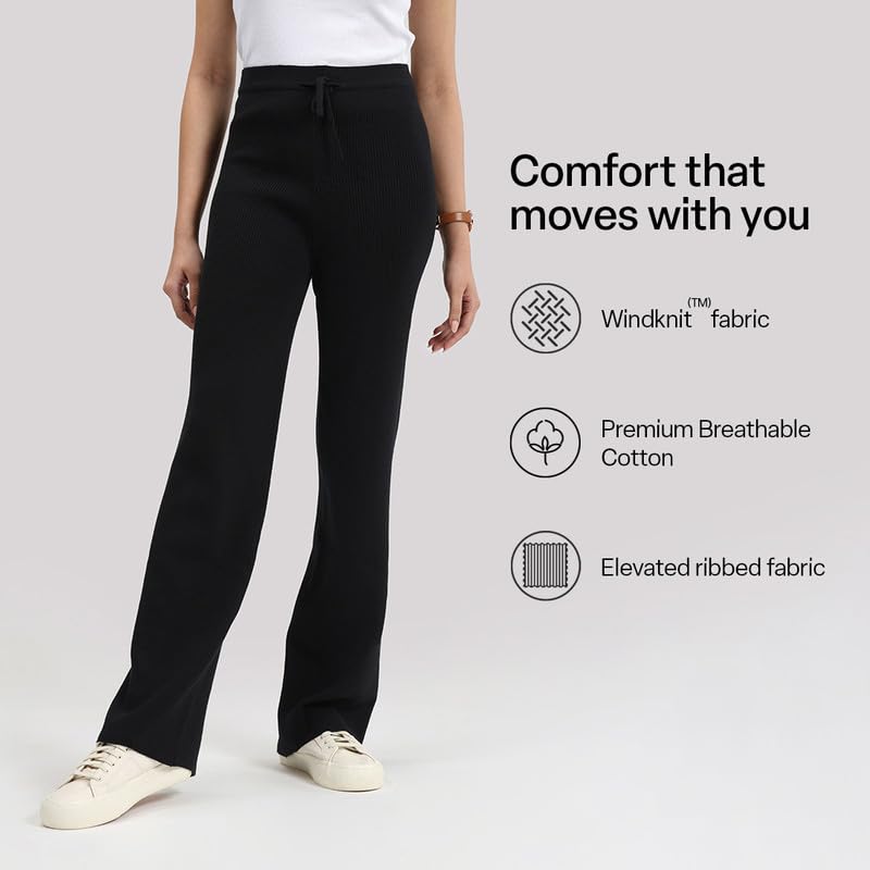 BlissClub Move All Day Ribbed Pants