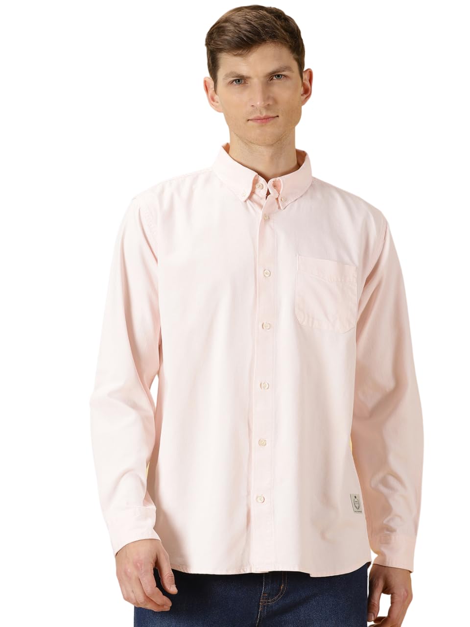 Thomas Scott Mens | Full Sleeve | Solid | Slim Fit | 100% Cotton | Spread Collar | Casual Shirts (Available in Plus Size) (Light