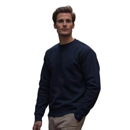 Nobero Navy Blue Unisex Cotton Solid Plain Sweatshirt Sports Winter Gym Workout Running Travel Trekking Hooded Sweatshirts And F