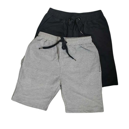 Nobero MenS Bermuda Shorts (1M-Bwsh-R0036-Bl_Black / Grey Melange