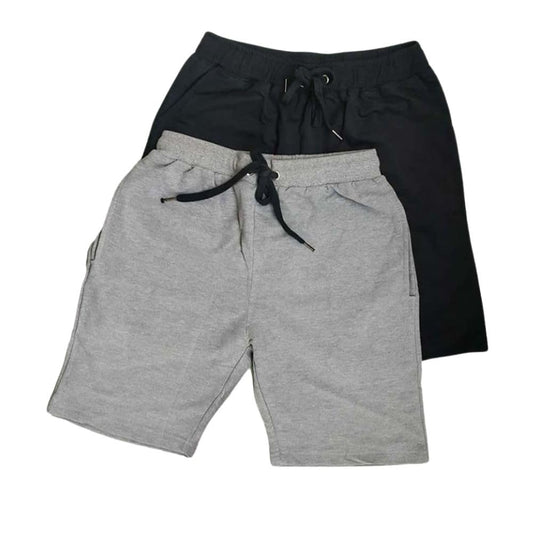 Nobero MenS Bermuda Shorts (1M-Bwsh-R0036-Bl_Black / Grey Melange