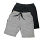 Nobero MenS Bermuda Shorts (1M-Bwsh-R0036-Bl_Black / Grey Melange
