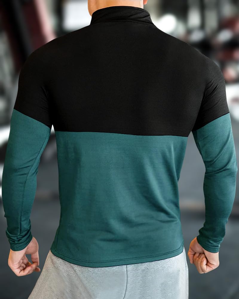 Noble Monk MenS Regular Fit Round T Shirt |Full Sleeves |Solid Pattern | Casual T-Shirt For Men