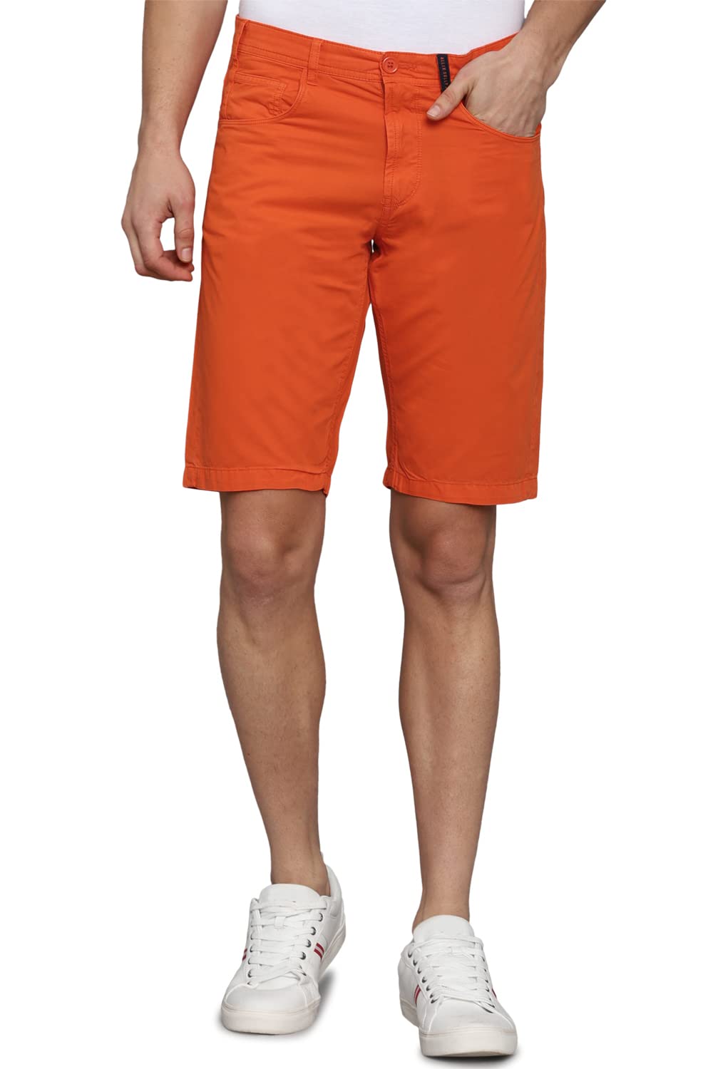 Allen Solly Men Slim Fit Solid Casual Cotton Shorts