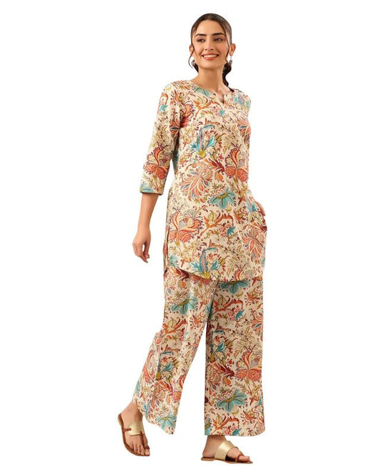 I ENTERPRISE Women Kurta Set for Women || Co-Ords Set || Kurta Pant Set || Coordinate Set || Summer Suit || Printed Kurta with Pant