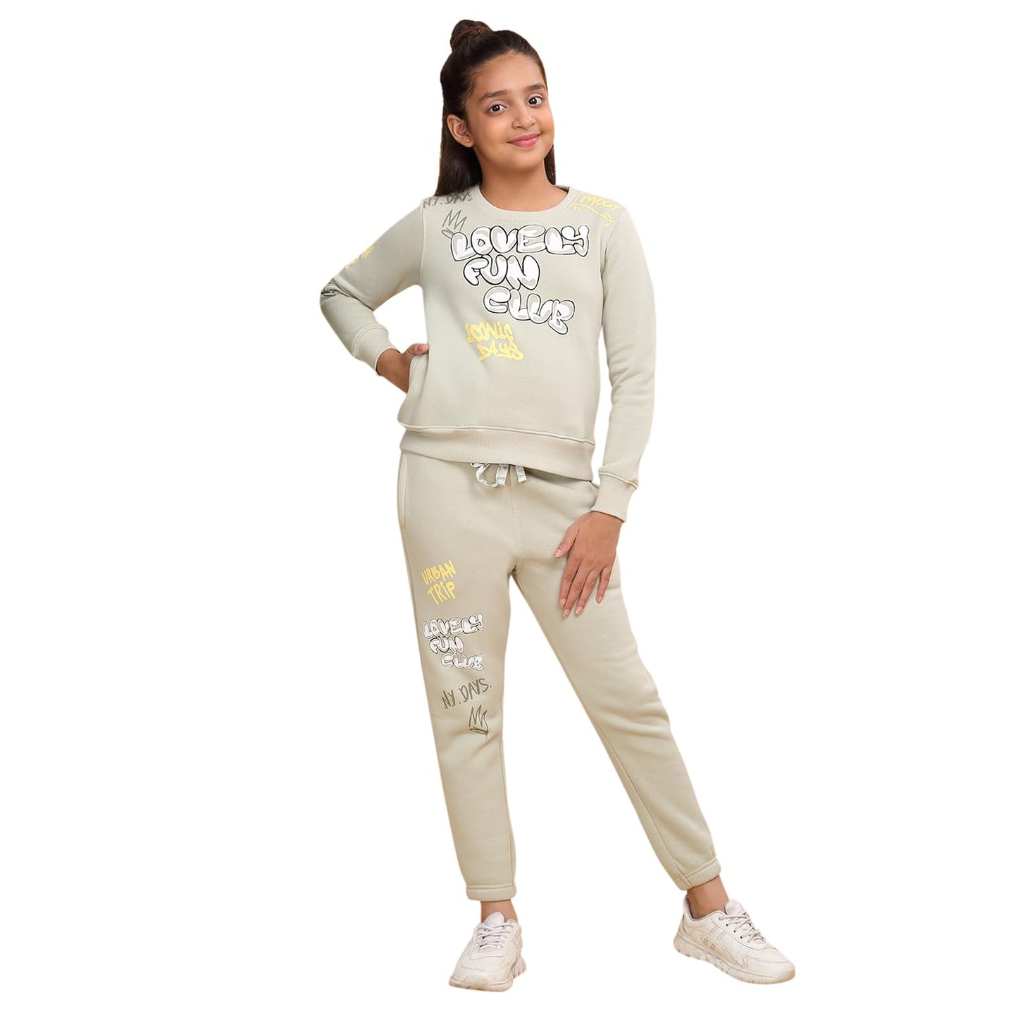 Sweet Dreams Girl Printed Tracksuit