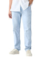 The Souled Store Slim-Fit Denim: Frost Blue Men and Boys Buttoned Solid Cotton Slim Fit Jeans