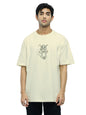 The Souled Store Official Tom and Jerry: Angry Tom Men and Boys Oversized fit Half Sleeve Cotton Off White Men Oversized T-Shirt