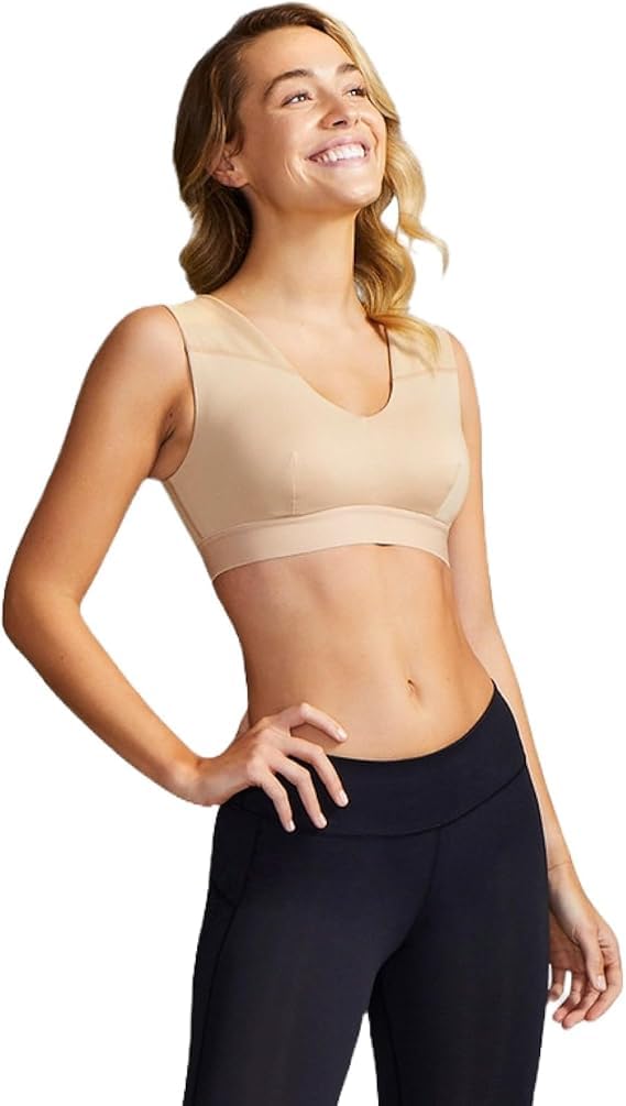 Tommie Copper Shoulder Support Bra, Nude, M