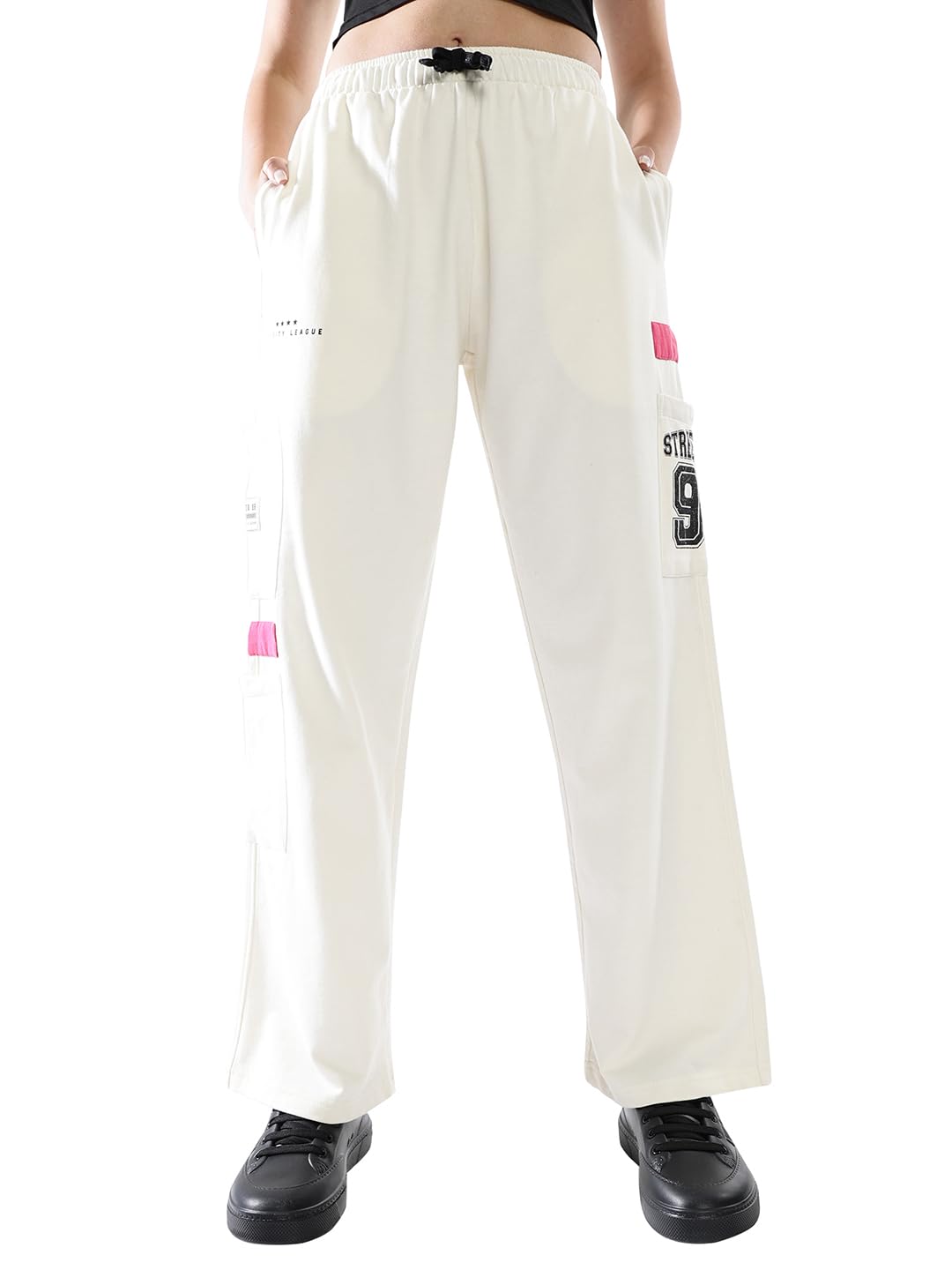 Hubberholme Women Printed Jogger High-Rise Casual Track Pants 18