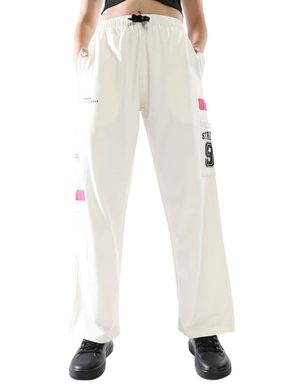 Hubberholme Women Printed Jogger High-Rise Casual Track Pants 18