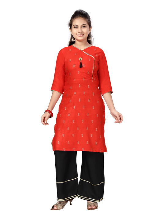 Aarika Girl'S Cotton Regular Tunic Shirt 