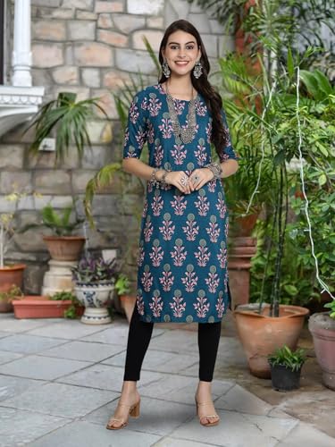 Pinkmint Festival Wear Printed Crepe KurtiS For WomenS Ll Ethnic Kurti Ll Comfortable Kurti (Pack Of 6)
