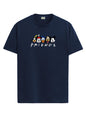 ADRO T Shirts for Boys & Girls | Friends Printed T-Shirt | Ages 3-14 | 100% Cotton Round Neck Tshirt for Boys |KRN-L2-FRIEND-NB-