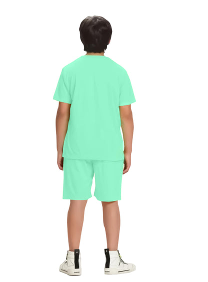 Kyda Kids BoyS 100% Pure Cotton Premium Printed Tshirt And Shorts Set For Summer