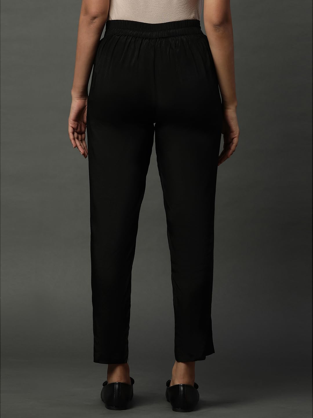 Aurelia Womens Slim Trousers (24FEA60015_Black