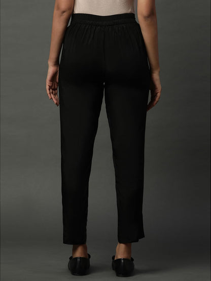 Aurelia Womens Slim Trousers (24FEA60015_Black