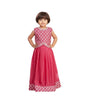 Aarika Girls Ethnic Wear Rani Colour Thread Embroidery Georgette Lehenga Choli Set With Dupatta-(3-13 Years)-(Oct_Lch-18388-Rani